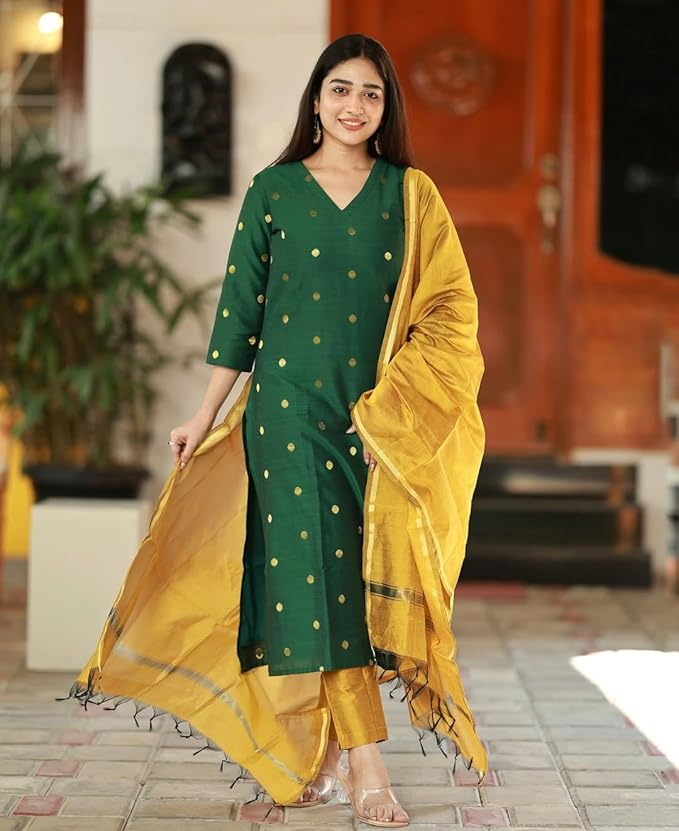 Elegant Kurta Pant Dupatta Set