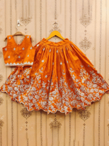Girls Embroidered Lehenga Choli